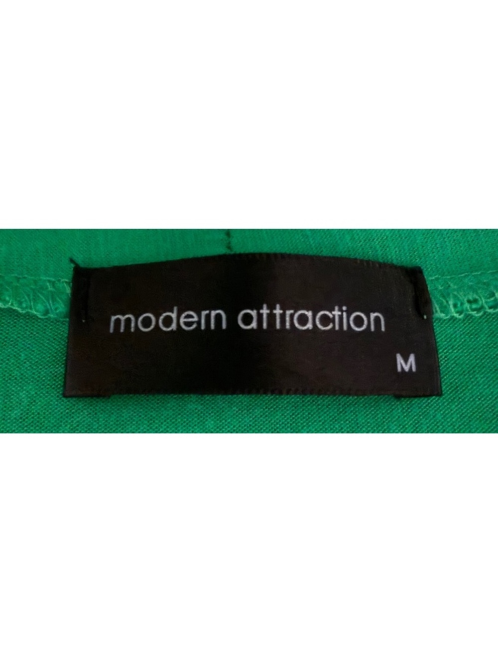 Modern Attraction Kelly Green Open Front Draped Waterfall Cardigan Size M - Picture 4 of 6